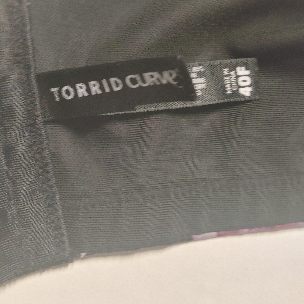 TORRID Curve Floral Black Underwire Bra Size 40F - Picture 7 of 10